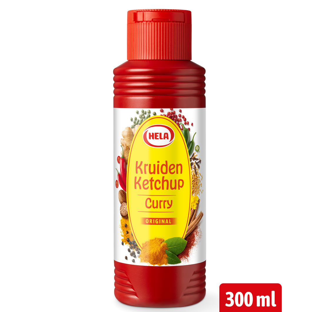 Hela Kruiden Ketchup Curry Original 300 ml