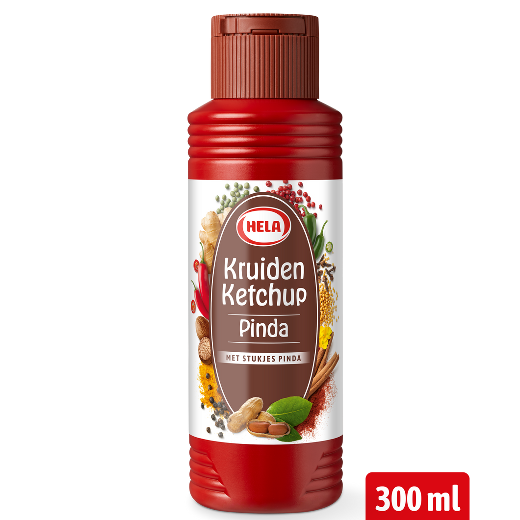 Hela Kruiden Ketchup Pinda 300 ml