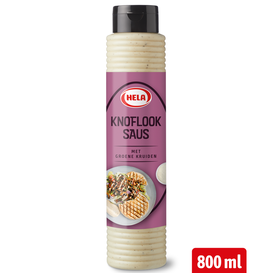 Hela Knoflooksaus met Groene Kruiden 800 ml