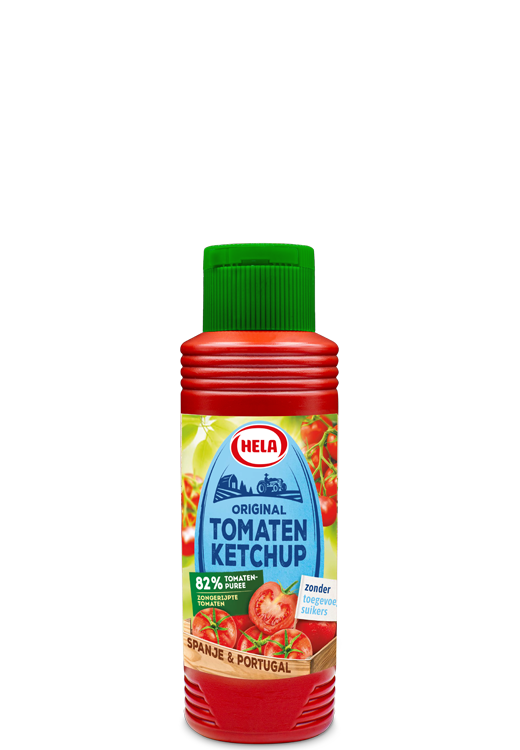 Hela Tomaten Ketchup zonder toegevoegde suikers 300 ml