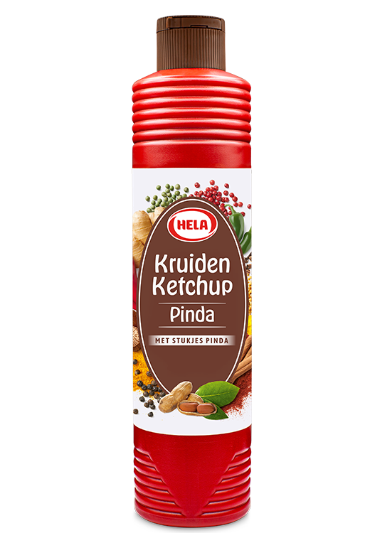 Hela Kruiden Ketchup Pinda 800 ml